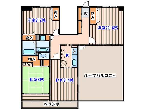 アークヒルズ台原の物件間取画像